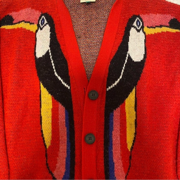 FARM RIO RED CARDIGAN - Picture 3 of 3